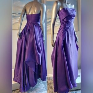 $5,000 RUBIN SINGER DAHLIA PURPLE DRESS GOWN US 2